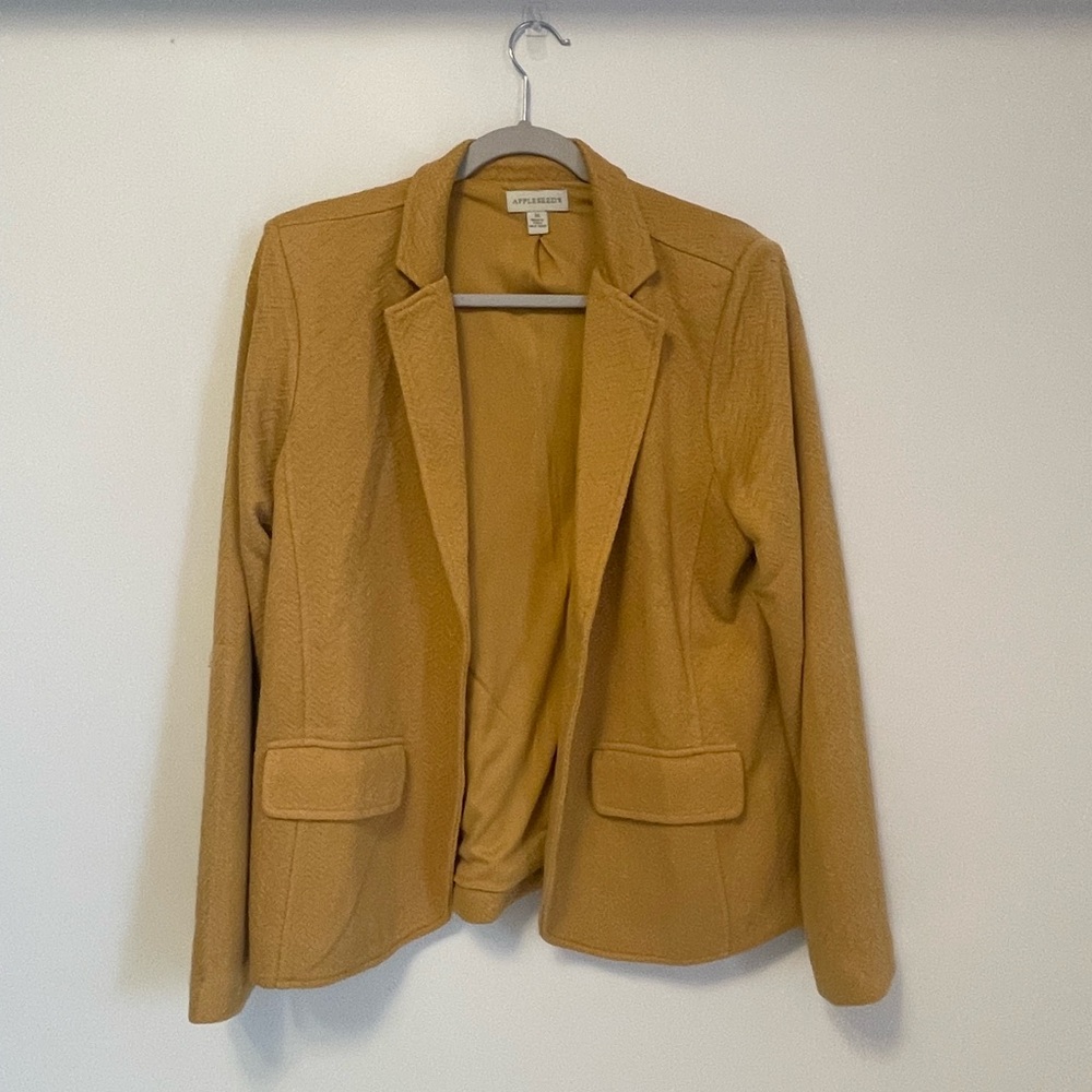Mustard Yellow Appleseeds Blazer